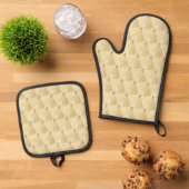 Belle Oven Mitt & Pot Holder Set (Top down)