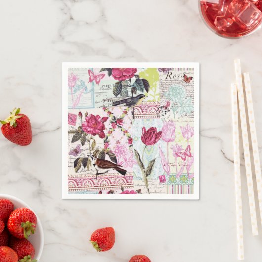 Belle Roos Roze Servetten (Insitu)