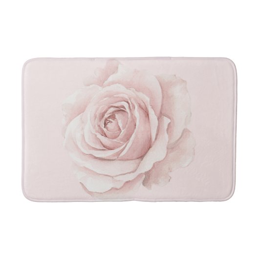 Belle Rose Mooie Roze Bloem Badmat (Voorkant)