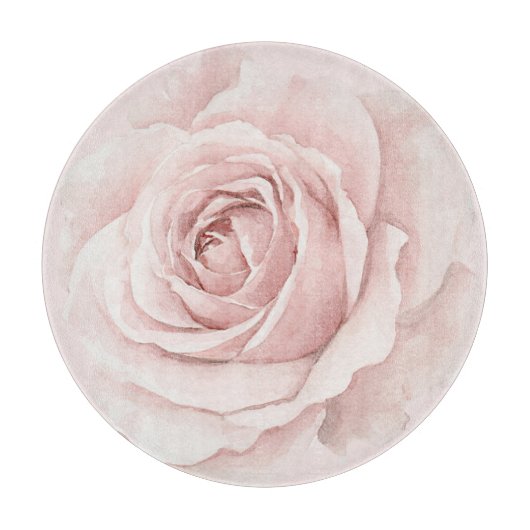 Belle Rose Mooie Roze Bloem Snijplank (Voorkant)