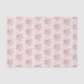 Belle Rose Mooie Roze Bloemen Bruiloft Tissuepapier (Voorkant)