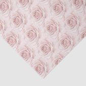 Belle Rose Mooie Roze Bloemen Bruiloft Tissuepapier (Detail)