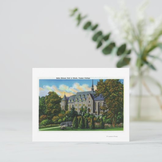 Belle Skinner Music Hall, Vassar College Briefkaart (Staand voorkant)