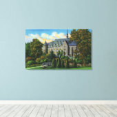 Belle Skinner Music Hall, Vassar College Canvas Afdruk (Insitu (Houten vloer))