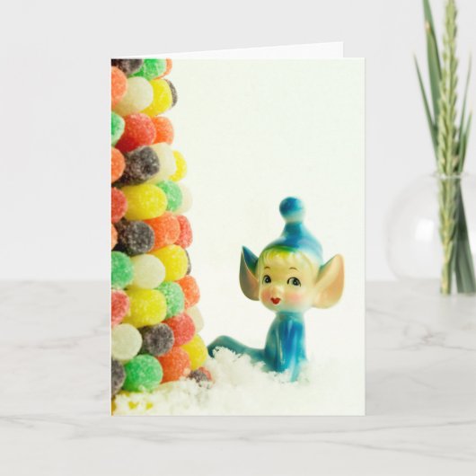 Belle the Pixie Elf Feestdagen Kaart (Voorkant)