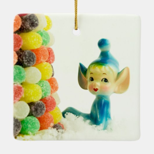 Belle the Pixie Elf Keramisch Ornament (Achterkant)