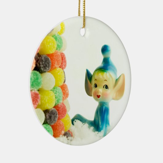Belle the Pixie Elf Keramisch Ornament (Rechts)