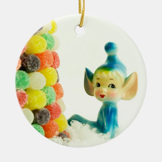 Belle the Pixie Elf Keramisch Ornament (Voorkant)