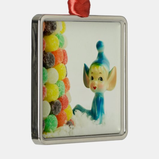 Belle the Pixie Elf Metalen Ornament (Rechts)