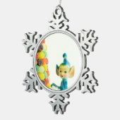 Belle the Pixie Elf Tin Sneeuwvlok Ornament (Rechts)