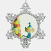 Belle the Pixie Elf Tin Sneeuwvlok Ornament (Voorkant)