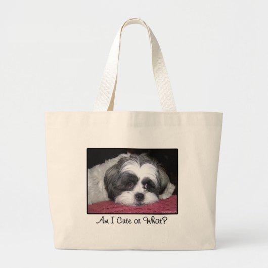 Belle the Shih Tzu Dog Grote Tote Bag (Voorkant)
