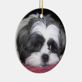 Belle the Shih Tzu Dog Keramisch Ornament (Rechts)
