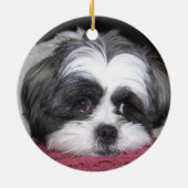 Belle the Shih Tzu Dog Keramisch Ornament (Achterkant)