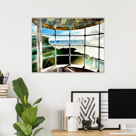 Belle Tout Lighthouse Beachy Head Poster (Thuiskantoor)