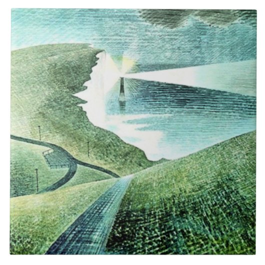 Belle Tout Lighthouse Beachy Head Tegeltje (Voorkant)