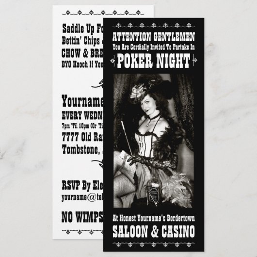 Belle - Uitnodiging (Aanpassen) (Voorkant / Achterkant)