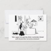 Belle van de bal, grappig save the date (Voorkant)