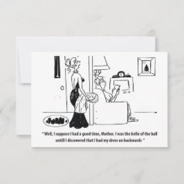 Belle van de bal, grappig save the date