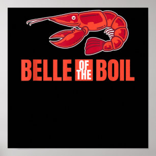 Belle van de Kook Kreeft Cajun Crawfish Lover Gift Poster