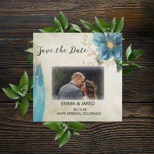 Belle Watercolor Trouw Save the Date