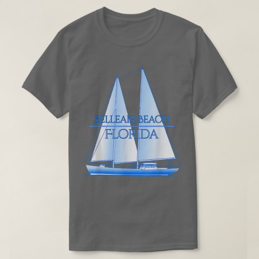 Belleair Beach Florida Coastal Nautical Sailing Sa T-shirt (Design voorkant)