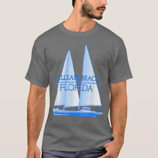 Belleair Beach Florida Coastal Nautical Sailing Sa T-shirt