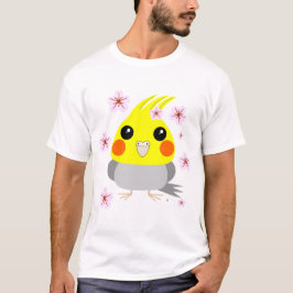 BelleBelle cockatiel/vogel w Cherry Blossom sakura T-shirt