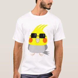 BelleBelle-karaktercockatiel/vogel met zonnebril T-shirt