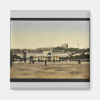 Bellecour Place, Lyon, Frankrijk Photochrom Magneet