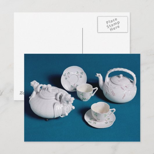 Belleek-theeservice Briefkaart (Voorkant / Achterkant)
