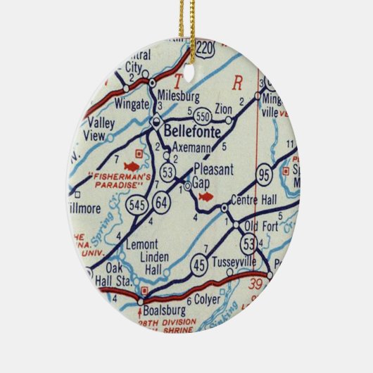 Bellefonte PA Keramisch Ornament (Rechts)