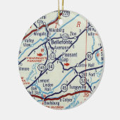 Bellefonte PA Keramisch Ornament (Links)