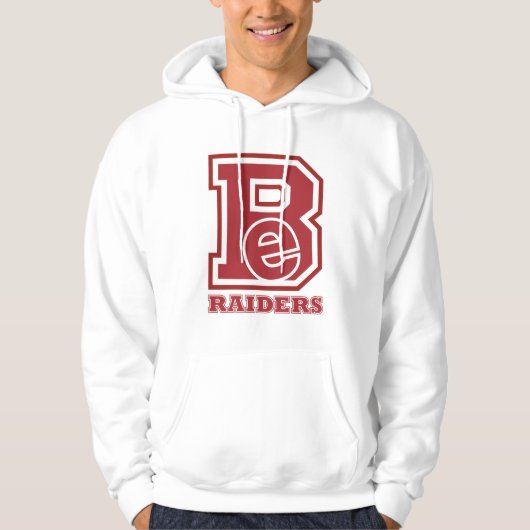 Bellefonte Raiders Be Shirt ontwerp op een hoodie (Voorkant)