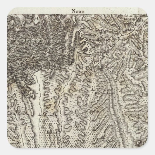 Bellegarde Vierkante Sticker (Voorkant)