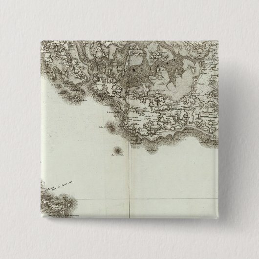 BelleIsle Vierkante Button 5,1 Cm (Voorkant)