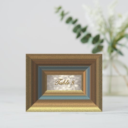 Bellemare Table Number Kaart (Staand voorkant)