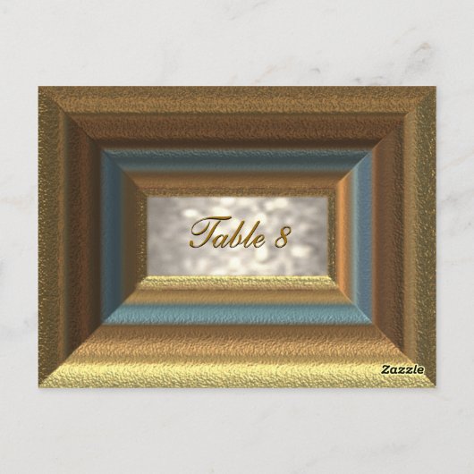 Bellemare Table Number Kaart (Achterkant)