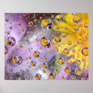 Bellen abstract met bloemen. Credit aan: Nancy Poster