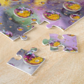 Bellen abstract met bloemen. Credit als: Nancy Legpuzzel (Zijkant)