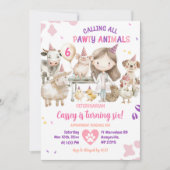 Bellen Alle Boerderijdieren Dierenarts Verjaardag  Kaart (Voorkant)