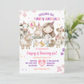 Bellen Alle Boerderijdieren Dierenarts Verjaardag  Kaart (Staand voorkant)