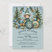 Bellen Alle Elfen Sneeuwvlokken Hail Christmas Par Kaart (Voorkant)