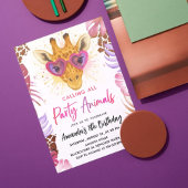 Bellen Alle Feestdieren - Giraffe Verjaardag Kaart