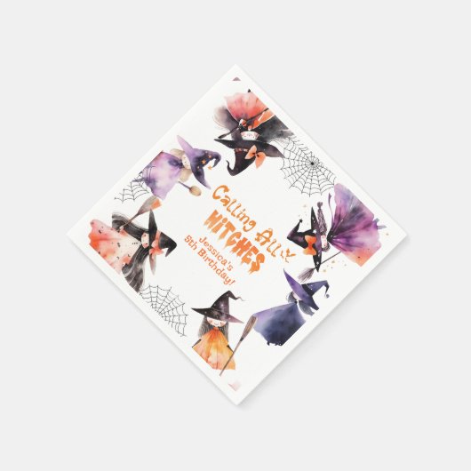 Bellen alle heksen Halloween Kostuum feest Servet (Hoek)