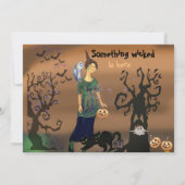 Bellen Alle Heksen Halloween Party Verjaardag Kaart (Achterkant)