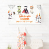 Bellen alle monsters Halloween Kostuum feest Spandoek (Insitu)