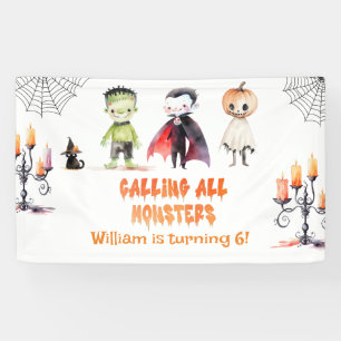 Bellen alle monsters Halloween Kostuum feest Spandoek
