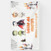 Bellen alle monsters Halloween Kostuum feest Spandoek (Verticaal)