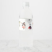 Bellen alle monsters Halloween Kostuum feest Waterfles Etiket (Achterkant)